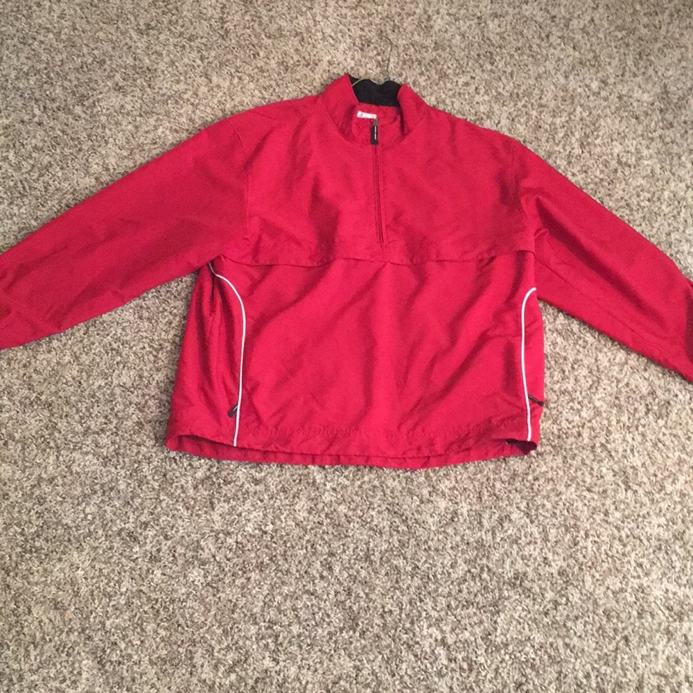 Red wind breaker
